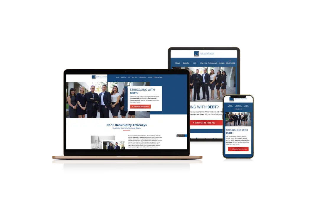 Landing Page Design for Bankruptcy Attorney