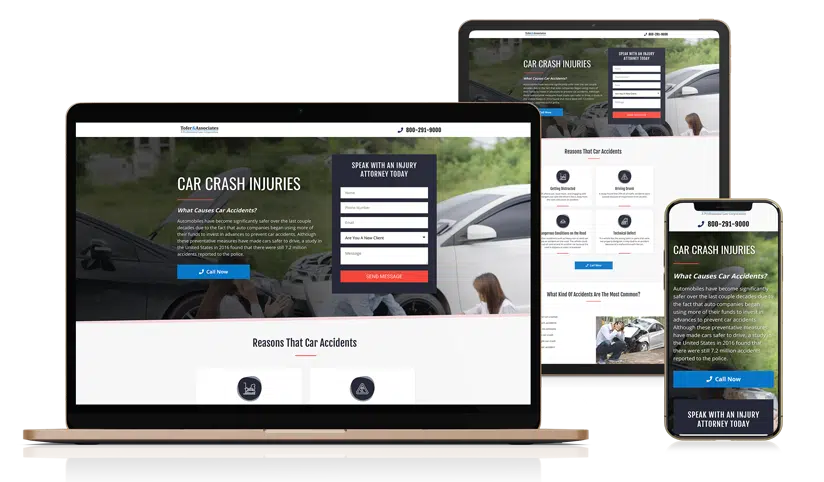Landing Page Design for Car Accident Attorney