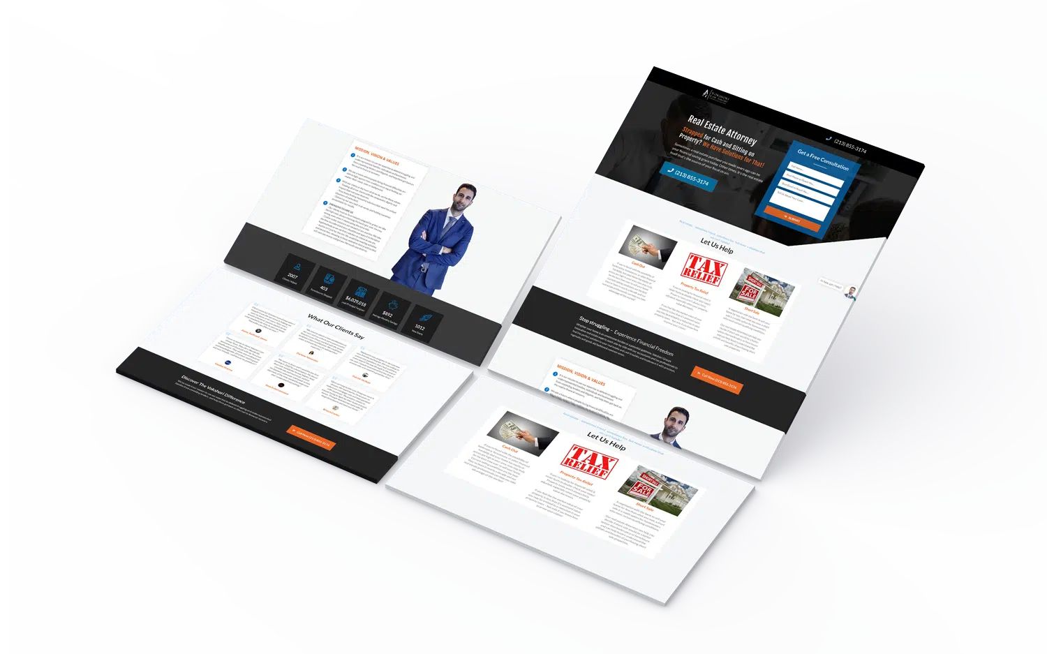 Landing Page Design for Real Estate Attonrey (1)