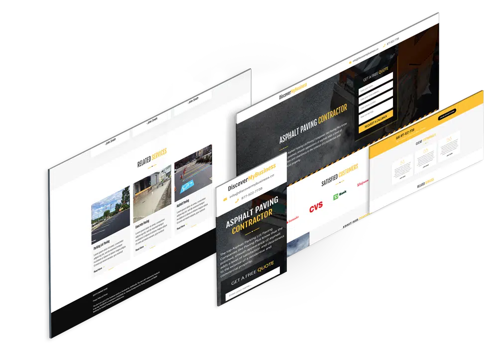 Landing Page Design for Paving Contractor
