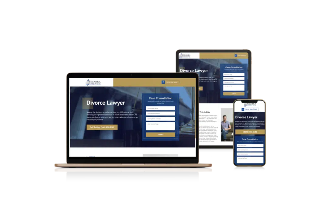 Landing Page Design for Divorce Attorney