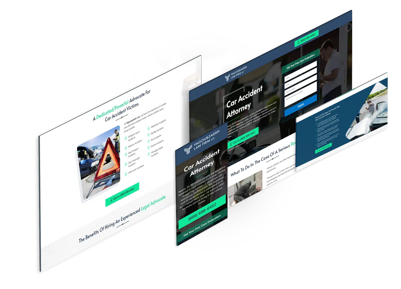 Landing Page Design for Car Accident Attorney (3)