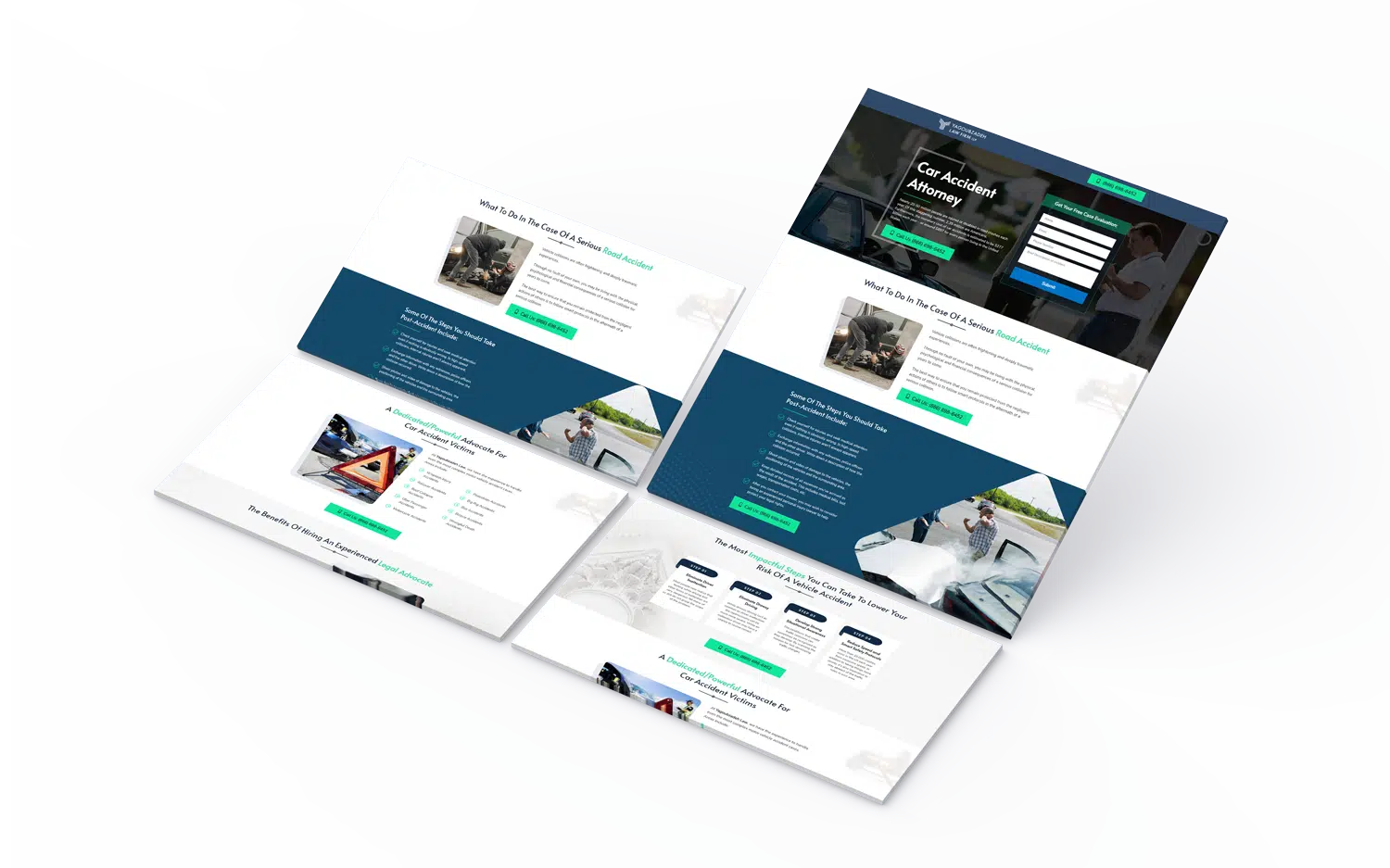 Landing Page Design for Car Accident Attorney (1)