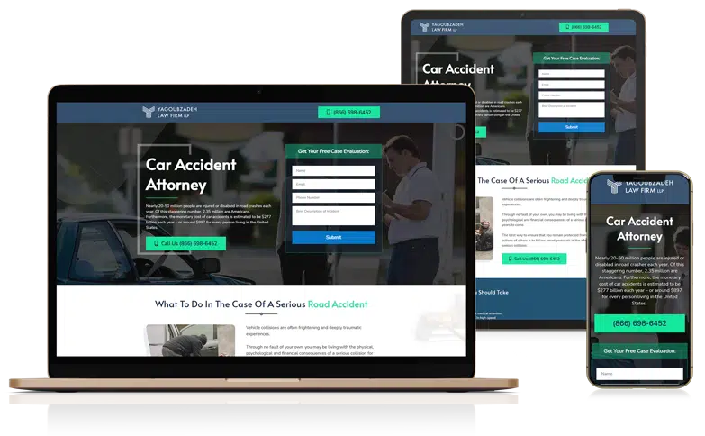03-Car-Accident-Attorney Landing Page Design for Car Accident Attorney