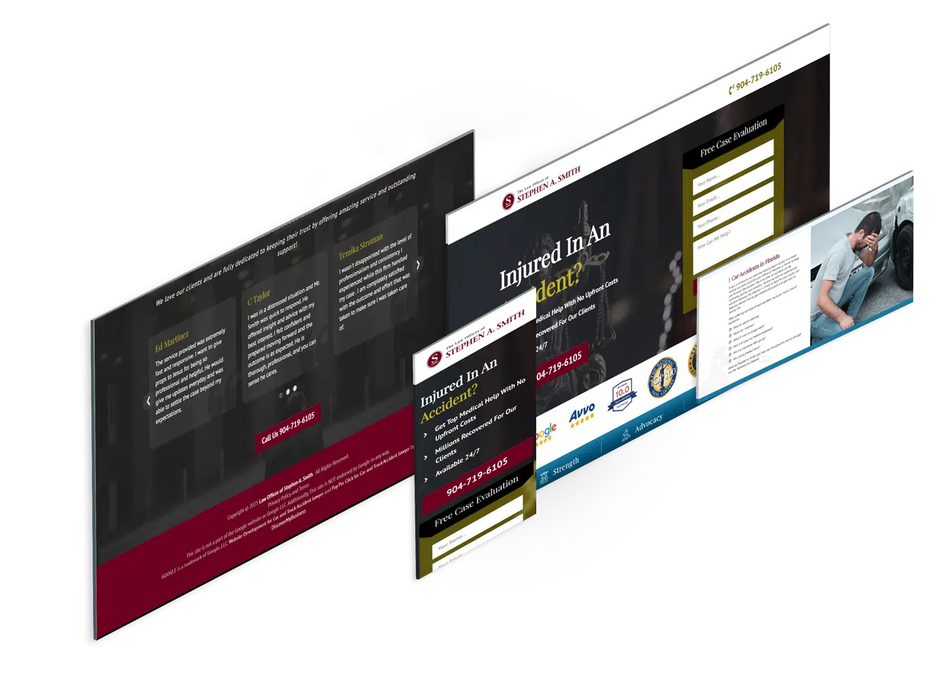 Landing Page Design for Civil Attorney (2)