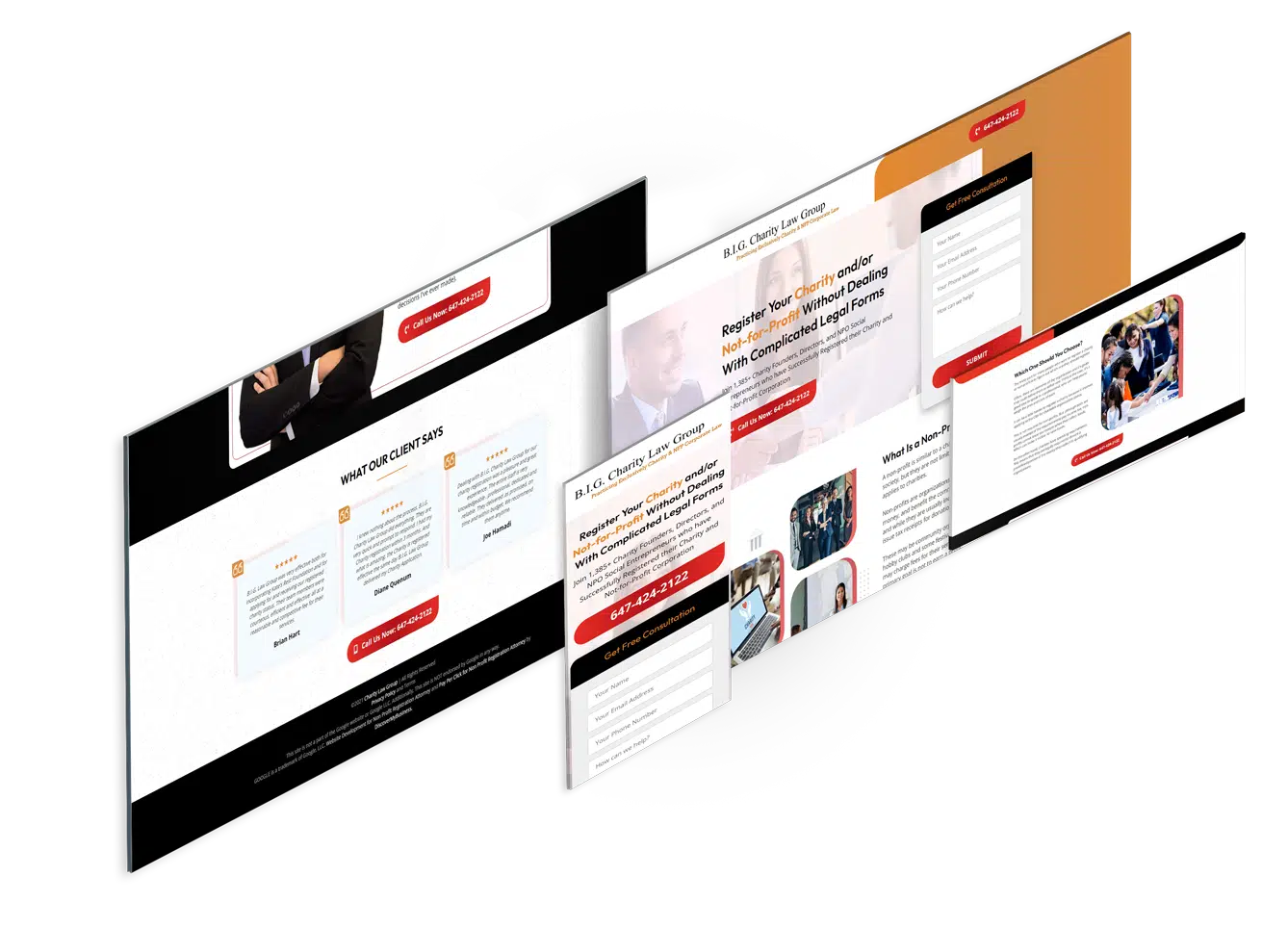 Landing Page Design for Civil Attorney (2)