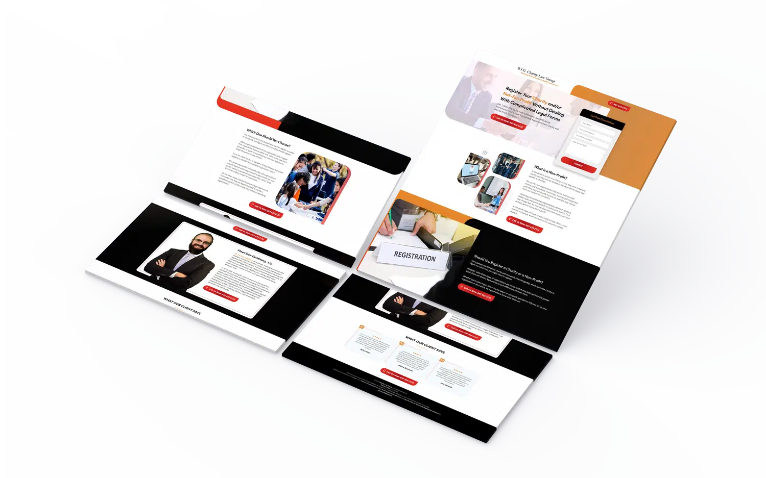 Landing Page Design for Civil Attorney (1)