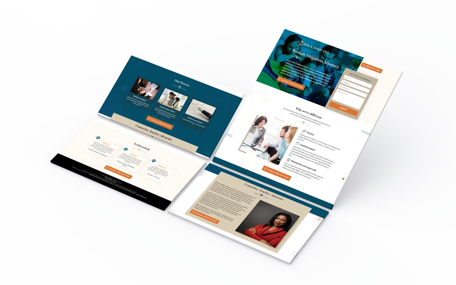 Landing Page Design for Civil Attorney (1)