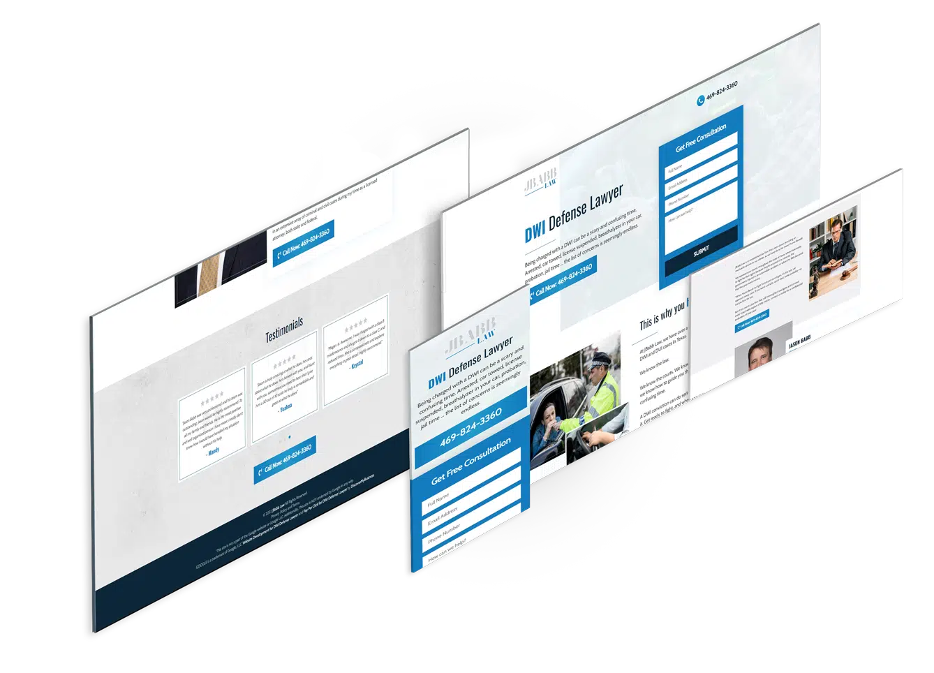 Landing Page Design for Civil Attorney (2)