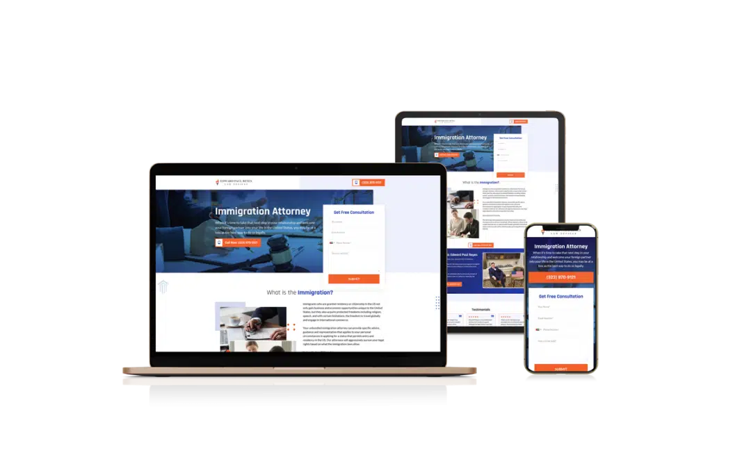 Landing Page Design for K1 Lawyer