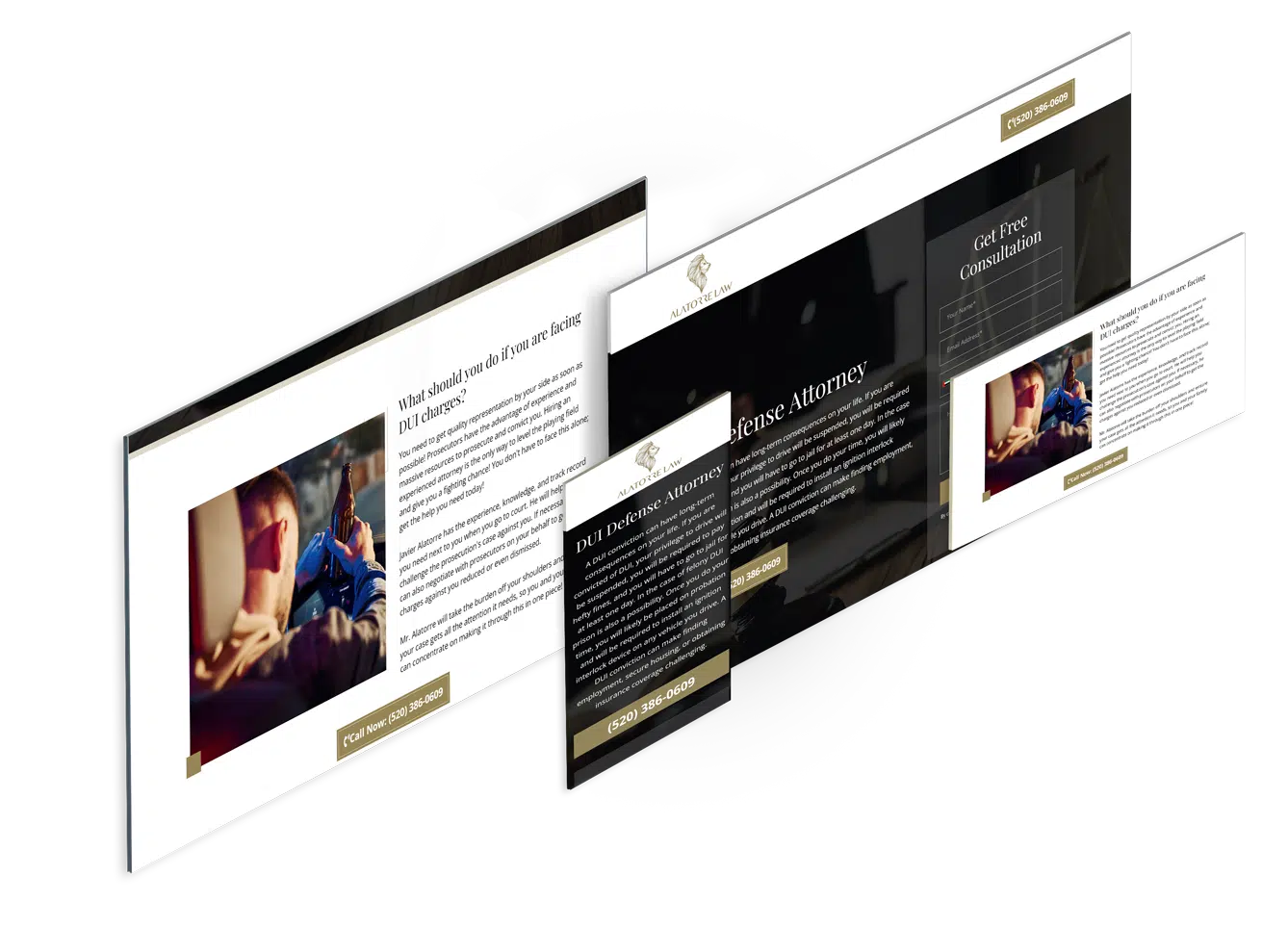 Landing Page Design for Civil Attorney (2)