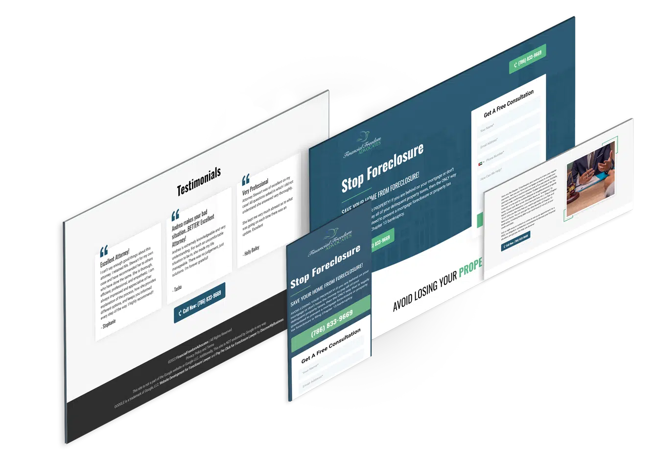 Landing Page Design for Civil Attorney (2)