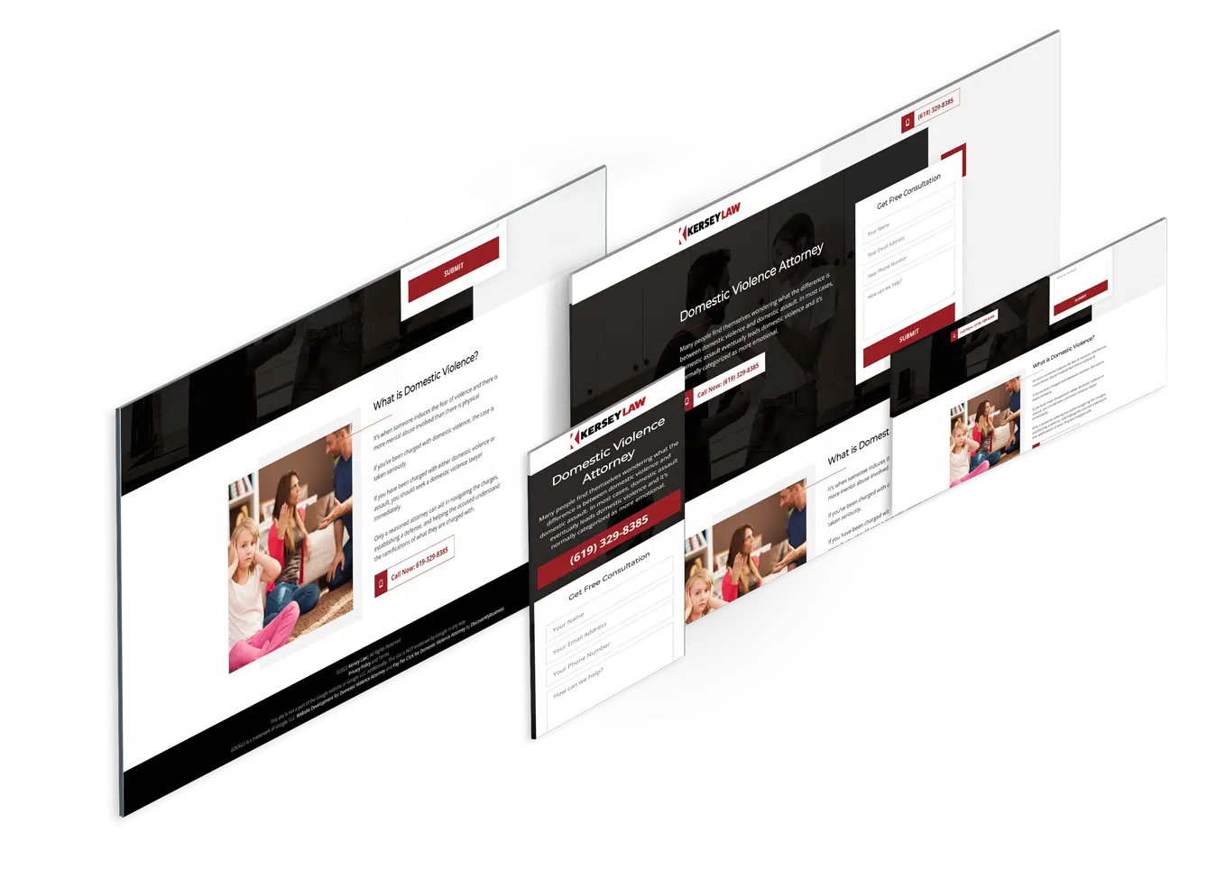 Landing Page Design for Civil Attorney (2)