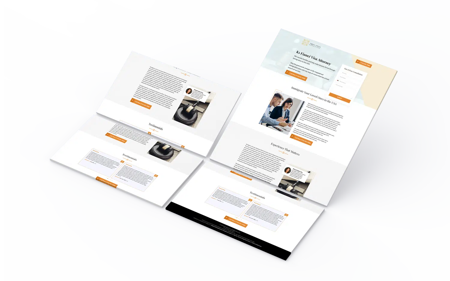 Landing Page Design for Civil Attorney (1)