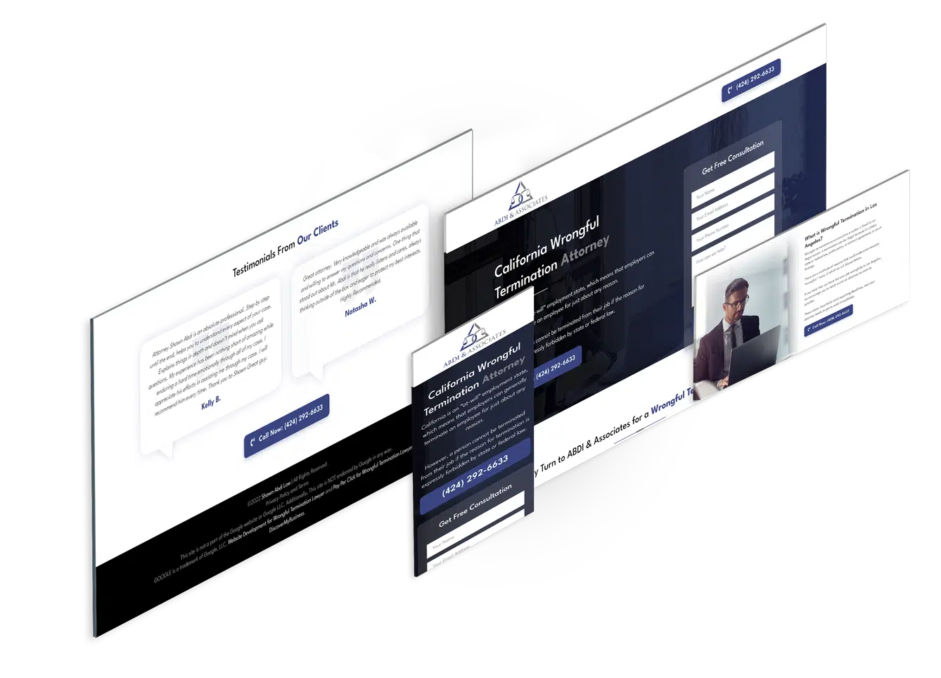 Landing Page Design for Civil Attorney (2)