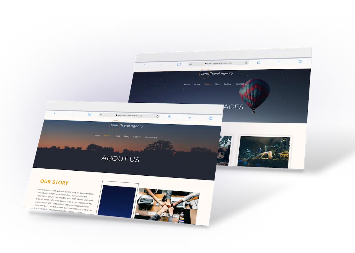 website development for art and design