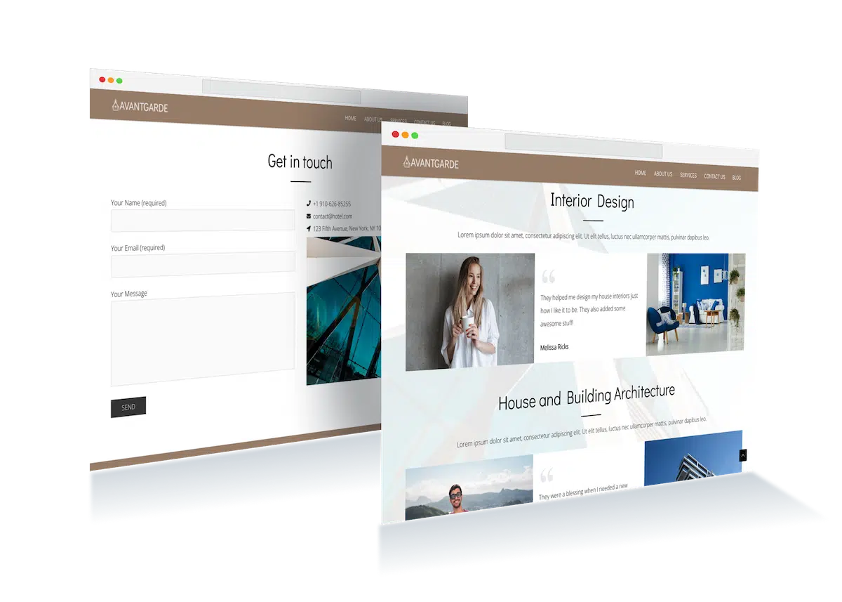 architecture bureau website development