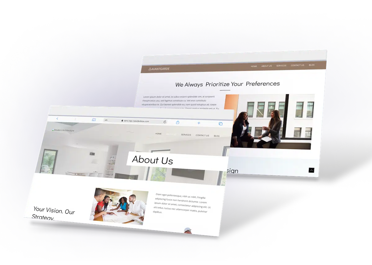 website development for art and design