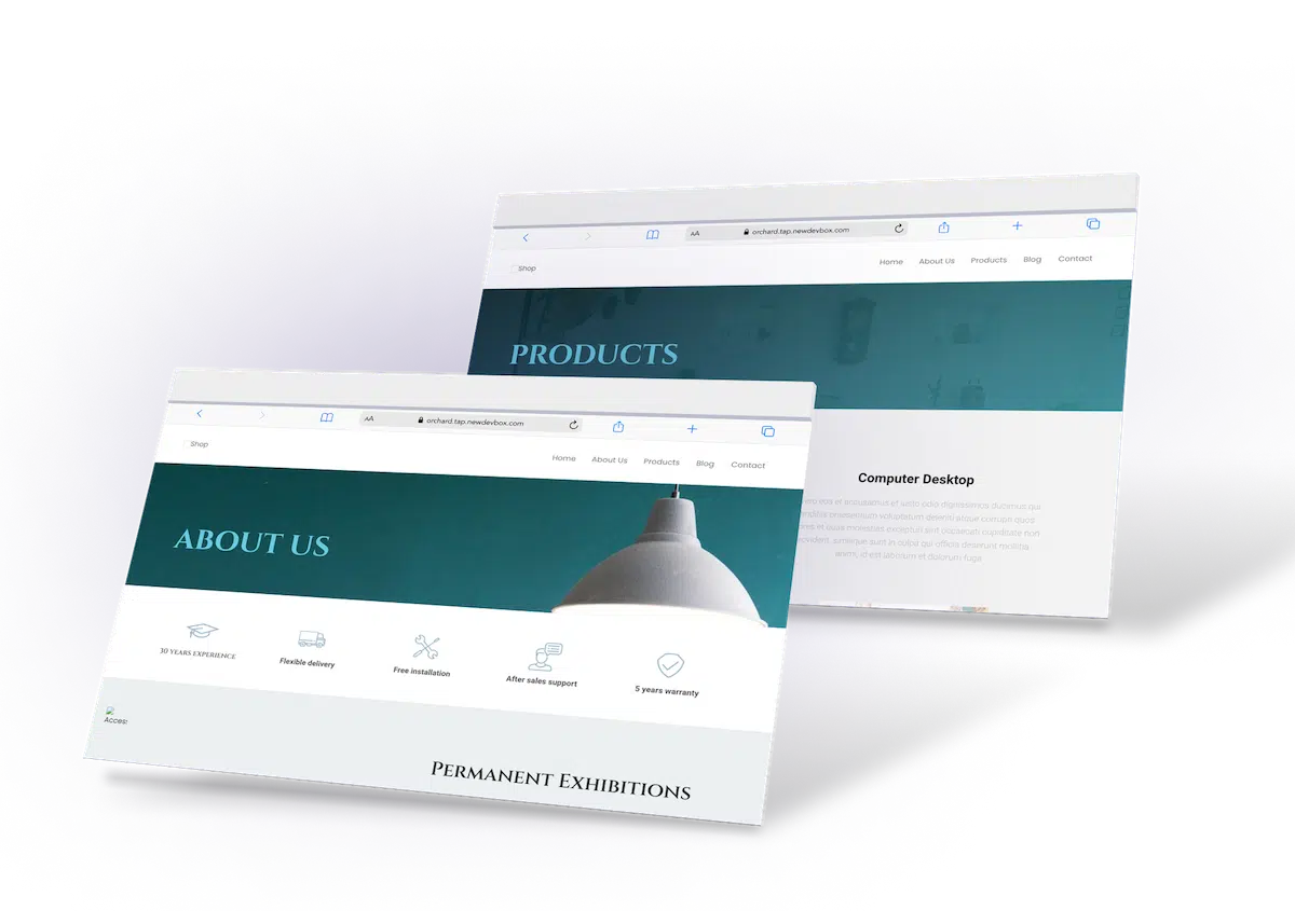 website development for art and design